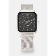 卡西歐（CASIO）男表不方盤三眼計(jì)時(shí)滑扣防水輕便時(shí)尚腕表編織表帶 C1554M05Q-D11 ONE SIZE