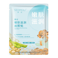 施逅（SEOMOU）煙酰胺富勒烯玻尿酸凍干粉亮膚面膜保濕補水滋潤肌膚正 納豆三片
