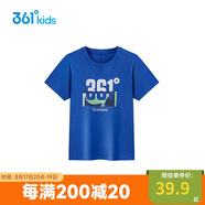 361°童裝兒童短袖2025夏季男童短袖t恤男大童夏季短袖上衣 藍(lán)170