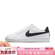 耐克（NIKE）男鞋子復(fù)古板鞋夏季新款運動鞋NIK COURT ROYAL 749747 107白/黑 40