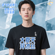 法拉印冰絲速干短袖T恤定制印LOGO夏季彈力工作服團體服工裝薄款圓領(lǐng) 艾綠色 3XL