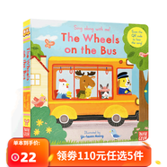 110元5件 Sing Along with Me機關(guān)推拉書(shū) The Wheels on the Bus英文原版 Sing Along：公車(chē)上的輪子 sing along系列推拉書(shū)