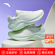 安踏逸塵丨女鞋運(yùn)動(dòng)鞋厚底減震跑步鞋夏季透氣網(wǎng)面休閑鞋女士慢跑鞋子 【葉子】象牙白/淺曦綠-5 36 (225mm)