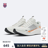 蓋世威（K·SWISS）【邁凱倫聯(lián)名款】運(yùn)動(dòng)鞋男女鞋夏季網(wǎng)面透氣時(shí)尚運(yùn)動(dòng)跑鞋9292-US 183雪白/木瓜黃 45 尺碼偏小，請(qǐng)拍大一碼