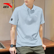 安踏（ANTA）型動(dòng)POLO衫丨短袖T恤男速干冰絲涼感高彈力抗皺通勤翻領(lǐng)短袖上衣 【速干抗皺科技】展翅藍7120-7 S (165)