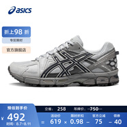 亞瑟士ASICS男鞋跑步鞋耐磨透氣運動鞋 GEL-KAHANA 8 緩震越野跑鞋 灰色/藍色 42.5