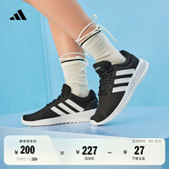 adidas LITE RACER休閑實用舒適跑步鞋男女阿迪達(dá)斯官方輕運動 黑色/白色 41