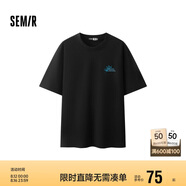 森馬（Semir）涼感T|地理系列短袖T恤男2025夏季時尚內(nèi)搭抗菌109325100123