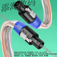雨碩歐姆頭音箱線音響線喇叭線功放音響音頻線舞臺卡儂雙頭連接線 純銅歐姆線400芯金銀線-標(biāo)準(zhǔn)藍(lán)頭 15米