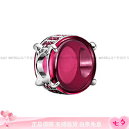 潘多拉（PANDORA）925銀紅色橢圓弧面寶石串飾 女款 七夕情人節禮物送女友 紅色
