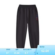 鉛筆俱樂部童裝2024春裝新款男女童褲子兒童長褲中大童休閑運(yùn)動褲 黑色 120