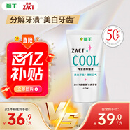 獅王（Lion）ZACT進(jìn)口冰爽牙膏130g去煙漬吸煙人士分解牙漬去黃美白