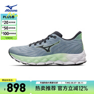 美津濃（MIZUNO）25年新款 運(yùn)動(dòng)鞋男女跑步鞋透氣緩震回彈慢跑鞋WAVE SKY 8