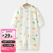 婧麒（JOYNCLEON）嬰兒連體衣春秋寶寶純棉打底哈衣新生兒衣服四季款爬服裝 卡通龍 59cm