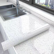 葉余大理石廚房防水防油貼紙加厚灶臺臺面瓷磚耐高溫櫥柜翻新墻紙 主圖款 10米長(cháng)/60厘米寬(90%人選擇)