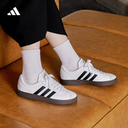 adidas「T頭鞋」VL COURT復(fù)古休閑板鞋德訓(xùn)鞋男女阿迪達(dá)斯輕運動   白色/黑色/灰色(推薦女生選小半碼)   47