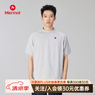 土撥鼠（Marmot）輕量戶外運(yùn)動T恤 吸濕速干 抗菌 圓領(lǐng)短袖 Mt.RashGuard 男款 灰色 2XL