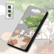水草人翻蓋皮套適用三星a25手機殼a35保護套a9starlite防摔c9全包a6s/a14/a90/a05/a8s+/a23/a34 貓咪會A皮套 三星Galaxy  A90 5G