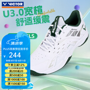 威克多（VICTOR）勝利專(zhuān)業(yè)羽毛球鞋男女訓練比賽運動(dòng)鞋寬楦減震透氣防滑耐磨9200td P8500CLS-AG狩獵綠 43