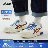 亞瑟士ASICS男鞋女鞋運(yùn)動(dòng)鞋復(fù)古休閑鞋舒適百搭板鞋 COURT TRAIL 白色/紅色 43.5