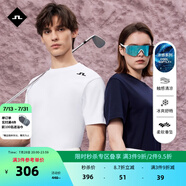 金林德伯格（J.Lindeberg）商場(chǎng)同款GOLF新款夏情侶純棉圓領(lǐng)涼感短袖T恤男女524101005 K00白 L
