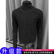 主意范（ZHUYIFAN）黑色三防立領(lǐng)防曬衣男夏季網(wǎng)眼透氣速干薄外套運動(dòng)戶(hù)外騎行夾克 黑色【升級款】 吊打品質(zhì) XL 130-150斤