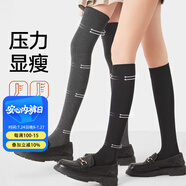 莫代爾襪子女長(zhǎng)筒過(guò)膝襪高筒防下滑加長(zhǎng)配小皮鞋顯瘦過(guò)膝襪春季襪子女