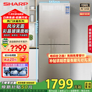 夏普（SHARP）兩門冰箱 風(fēng)冷無霜 節(jié)能電冰箱 小戶型家用租房大冷凍 雙開二門小冰箱 以舊換新 BCD-196WTGE-N 【待定發(fā)貨可拍此鏈接】