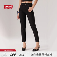 Levi's【特價來襲】李維斯女士老錢風(fēng)美式復(fù)古休閑cleanfit牛仔褲 黑色 26 (27)