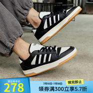 阿迪達(dá)斯 （adidas）男鞋女鞋 2025夏季新款運(yùn)動(dòng)鞋BREAK START復(fù)古時(shí)尚場(chǎng)下休閑籃球鞋 IH7963/黑色/白 43 (265mm)