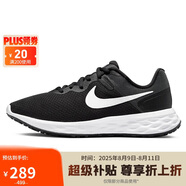 耐克NIKE女跑步鞋REVOLUTION6運(yùn)動(dòng)鞋DC3729-003黑白35.5