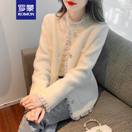 羅蒙（ROMON）秋冬季小香風(fēng)短外套女裝2024新款春秋時(shí)尚寬松短款風(fēng)衣女加厚上衣 圖片色 M (100-110斤)