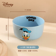 滿(mǎn)朝佳（MANCHAOJIA）迪士尼聯(lián)名創(chuàng  )意餐具米飯碗碟家用泡面湯碗兒童寶寶卡通陶瓷 4.5英寸飯碗【唐老鴨款】