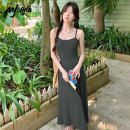 MJ STYLE吊帶連衣裙女2026夏季新款優(yōu)雅氣質(zhì)性感收腰顯瘦修身度假風(fēng)長(cháng)裙
