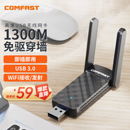 COMFAST CF-922AC雙頻5g免驅(qū)USB接口無線網(wǎng)卡 臺式機電腦wifi接收器筆記本外置無線網(wǎng)絡(luò)連接器