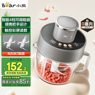 小熊（Bear）絞肉機(jī)家用 絞餡機(jī) 碎肉機(jī) 電動(dòng)多功能料理攪拌機(jī) 餃子肉餡蒜蓉機(jī) 可調(diào)粗細(xì)攪肉機(jī)2L雙刀QSJ-F03X2