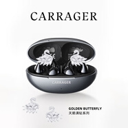 CarragerStart S2i 新款藍牙耳機耳夾式 帶鉆耳飾 超長(cháng)續航 高顏值耳機 女生專(zhuān)用耳機配飾 飾品藍牙耳機 曜石黑+【天鵝滿(mǎn)鉆-白金色】耳飾