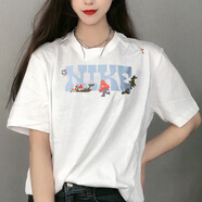耐克（NIKE）男裝女裝 2026夏季半袖運動(dòng)服圓領(lǐng)短袖時(shí)尚體恤休閑大碼T恤 白色/藍色/女裝貨號 S