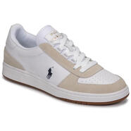 Polo Ralph Lauren拉夫勞倫 男士板鞋皮革男士休閑鞋CRT PP橡膠底運(yùn)動鞋日常休閑 White 39