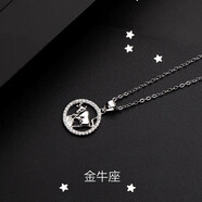 晗笛十二星座項(xiàng)鏈女S925純銀吊墜時(shí)尚鎖骨鏈天蝎座生日禮物送男女友 (金牛座)十二星座項(xiàng)鏈+禮盒