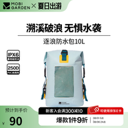 牧高笛冷山逐浪防水包 戶(hù)外水上運動(dòng)斜挎包防水PVC可視背包 海天藍10L