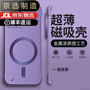 小米（MI）【品質(zhì)原裝】適用于mix4手機殼civi5pro一體磁吸civi4pro套防摔ml 暗紫色【一體磁吸烤漆無邊框】 小米_Civi_2