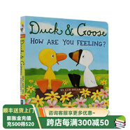 進(jìn)口英文原版 Duck And Goose, How Are You Feeling名家Tad Hills紙板書 小黃鴨和小白鵝系列