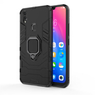 適用VIVO Y17二合一指環(huán)支架防摔保護套 NEX3車載磁吸三防手機殼 黑色 Vivo Y67