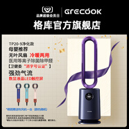 格庫（GRECOOK）Air無葉風扇電風扇落地風扇空氣循環(huán)扇空氣凈化靜音立式家用節(jié)能電扇臺式無扇葉除菌除甲醛 【醫(yī)用級認證】凈化+涼暖兩用+數(shù)顯屏TP20-09