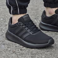 阿迪達(dá)斯 （adidas）男鞋 25秋新款LITE RACER 3.0學(xué)生體考運(yùn)動鞋緩震透氣輕便跑鞋 【黑武士Cloudfoam中底跑鞋】建議拍大半碼 39