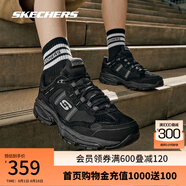 斯凱奇（Skechers）男鞋老爹鞋透氣復(fù)古潮流百搭厚底緩震休閑運(yùn)動鞋子51241 全黑色/BBK 43