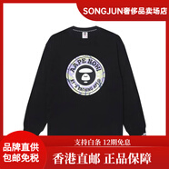 AapeFW23猿顏迷彩字母印花寬松長(cháng)袖男款 黑色BKX S