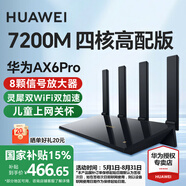 華為【咨詢(xún)享優(yōu)惠】路由器AX6 Pro千兆家用無(wú)線(xiàn)wifi6+7200M信號放大器增強器全屋穿墻王家長(cháng)電競mesh5g AX6Pro黑色【7200M+8顆信號放大器】延保