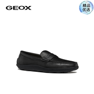 健樂(lè)士（GEOX）男鞋2024秋季新款莫卡辛鞋樂(lè)福鞋SPHERICA EC14 U46HLA 黑色C9999 39